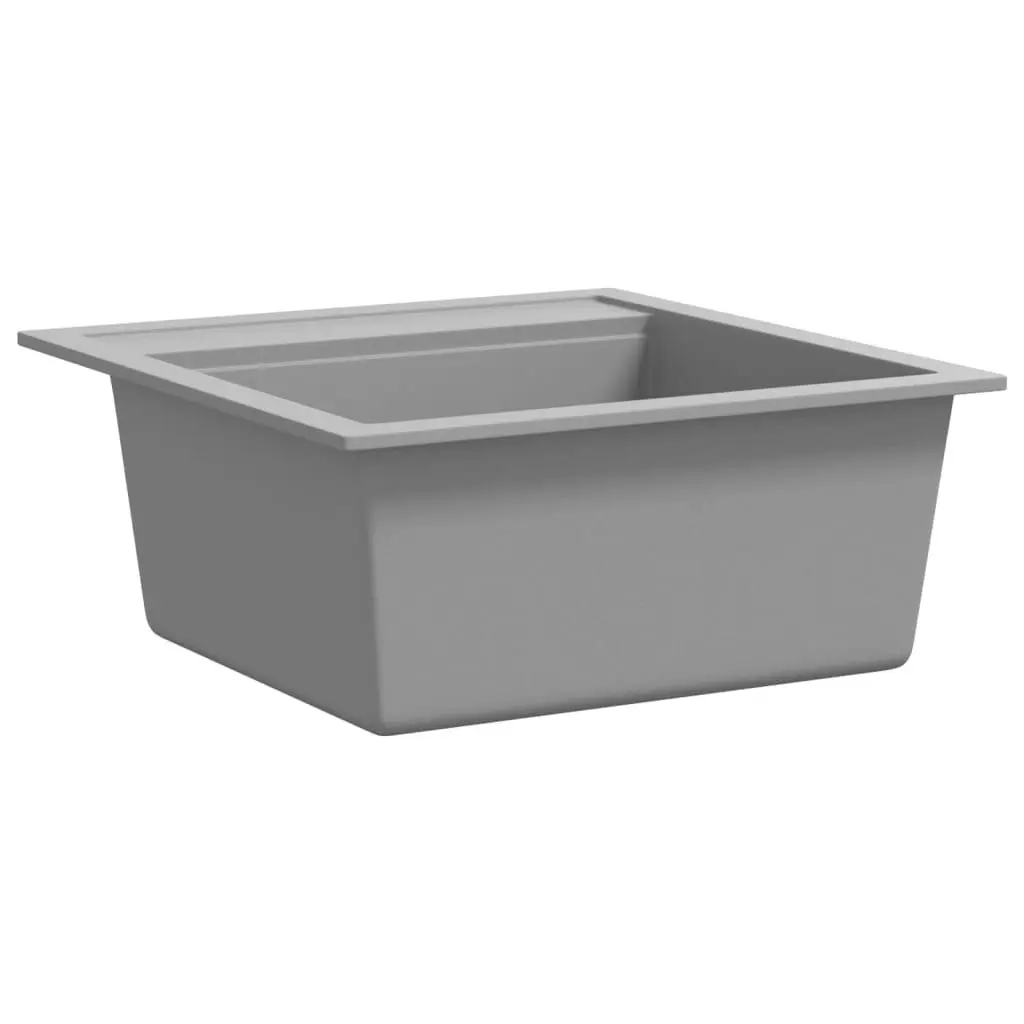 Granite Kitchen Sink Single Basin Grey 145521