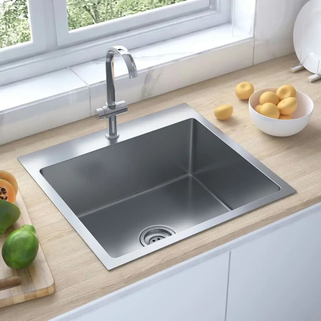 Handmade Kitchen Sink Stainless Steel 148758