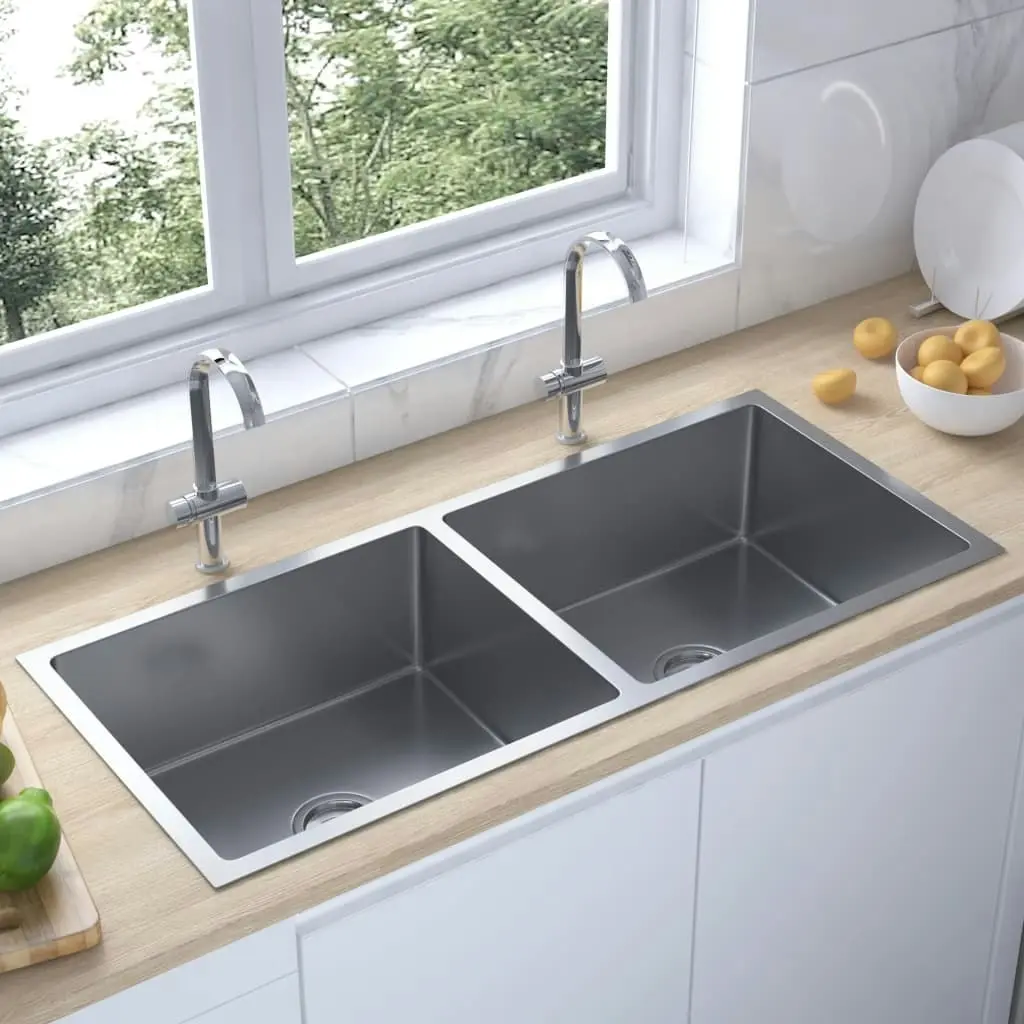 Handmade Kitchen Sink Stainless Steel 148774