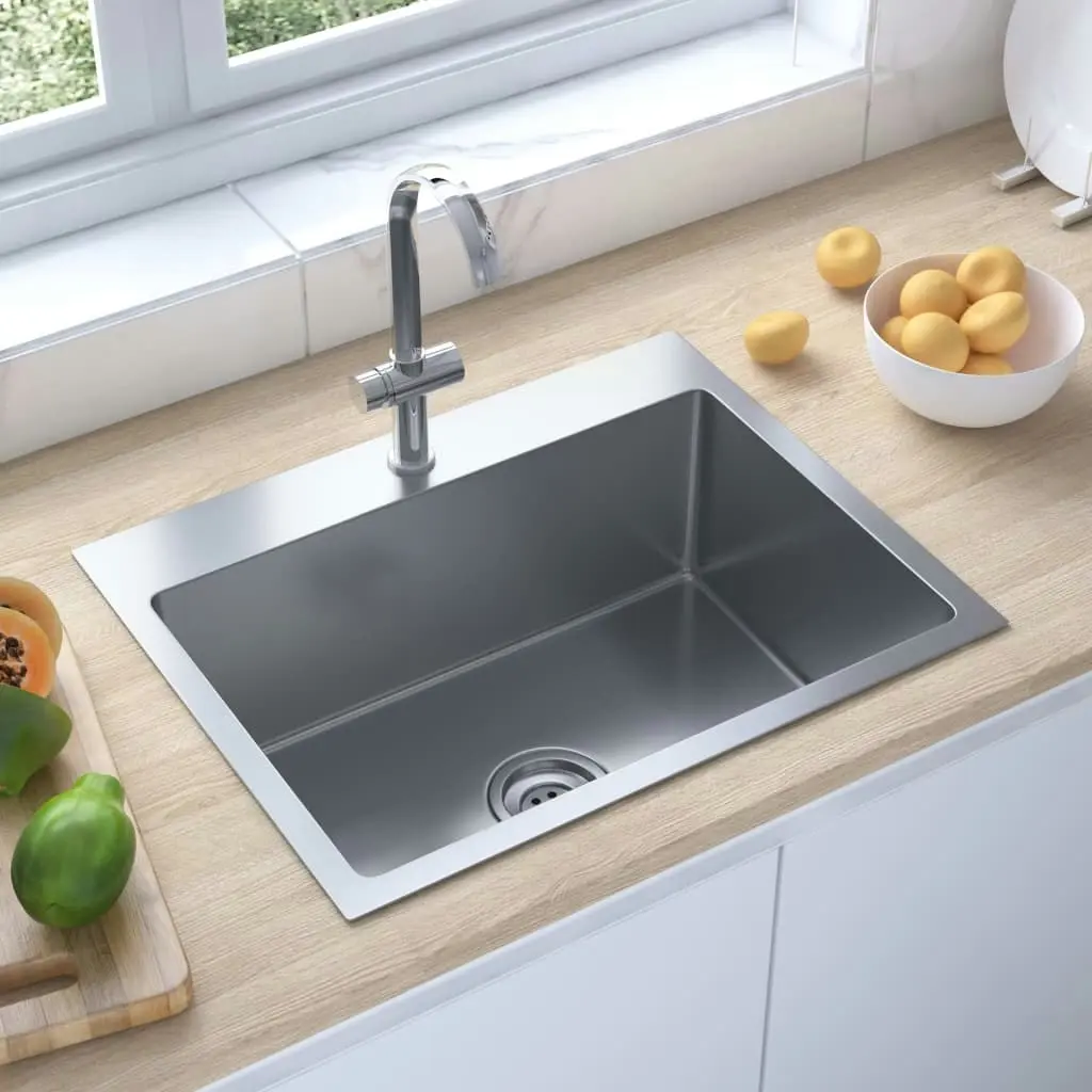 Handmade Kitchen Sink Stainless Steel 148760