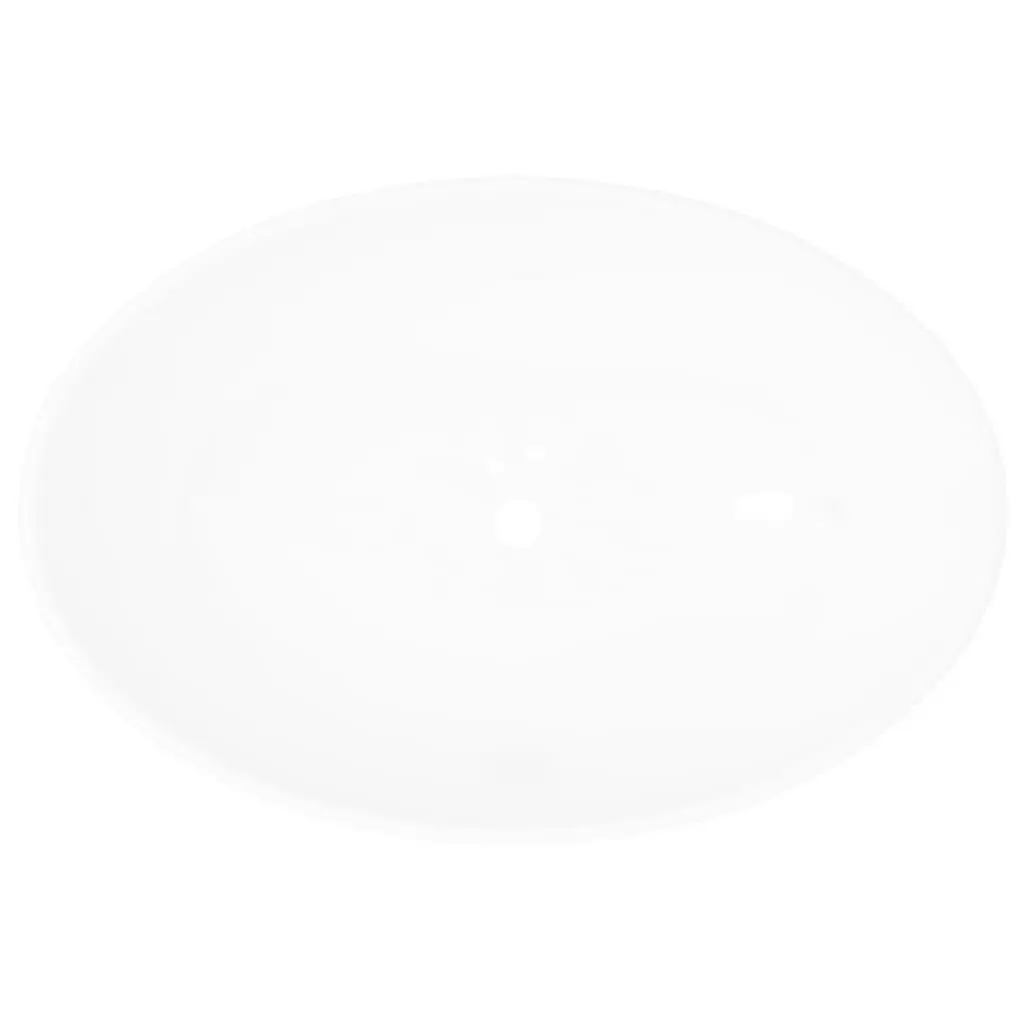 Luxury Ceramic Basin Oval-shaped Sink White 40 x 33 cm 140674