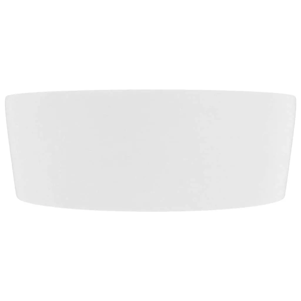 Luxury Wash Basin with Overflow Matt White 36x13 cm Ceramic 147031