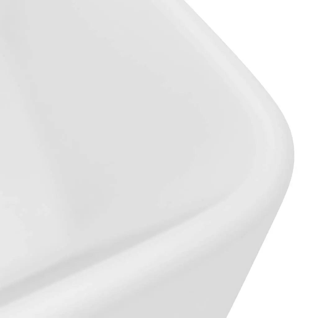 Luxury Wash Basin Matt White 41x30x12 cm Ceramic 147042