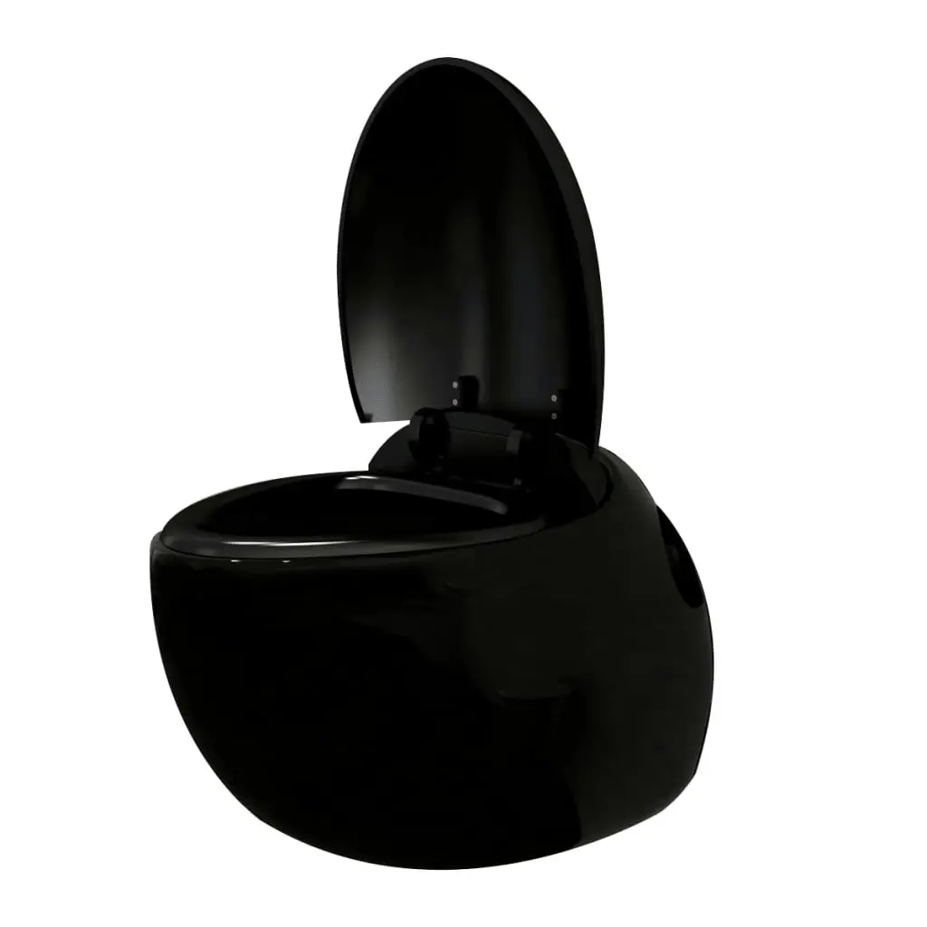 New Wall Hung Toilet Black Egg Shape 240375