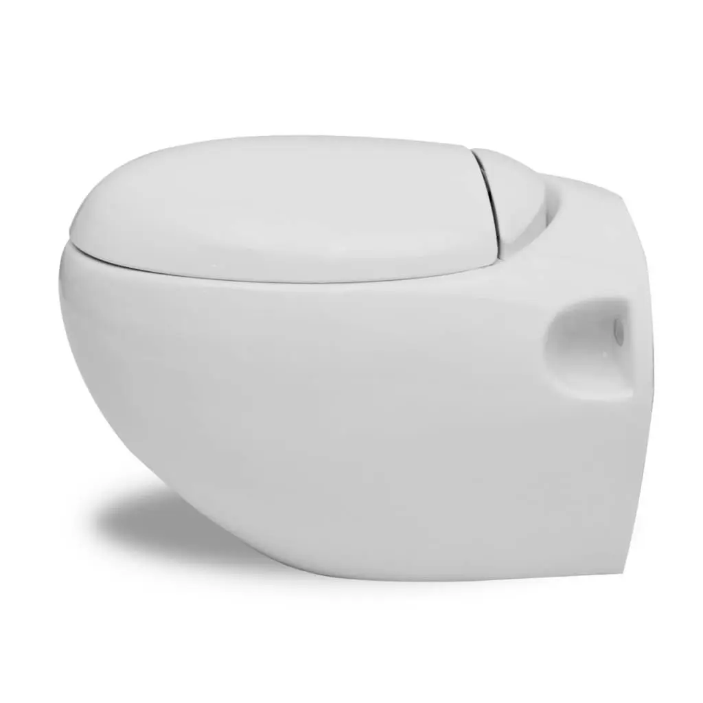 New Wall Hung Toilet White unique egg design 240374