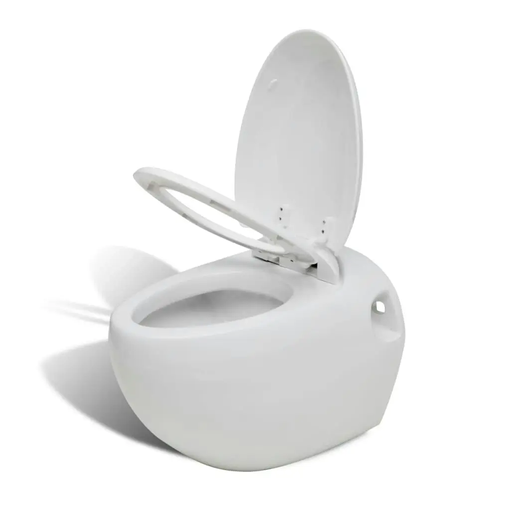 New Wall Hung Toilet White unique egg design 240374