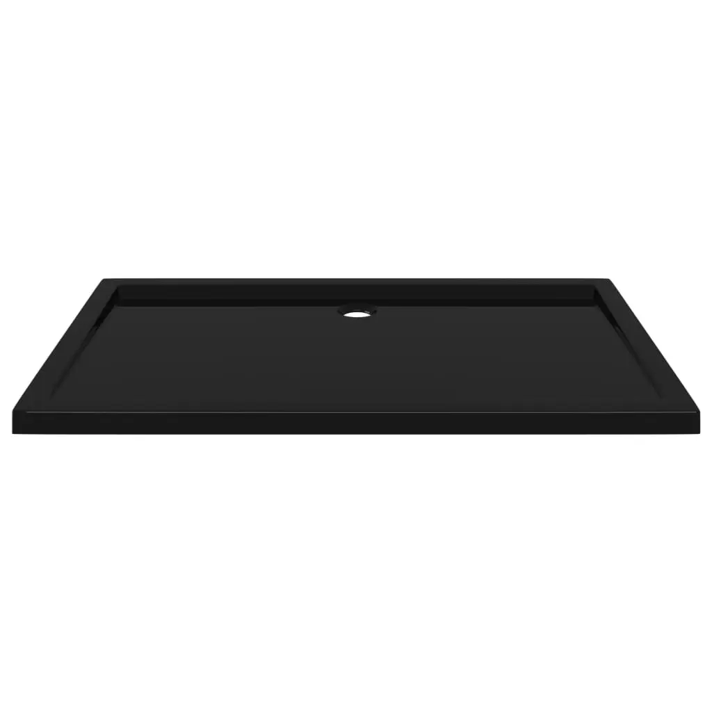 Rectangular ABS Shower Base Tray Black 70x120 cm 148914