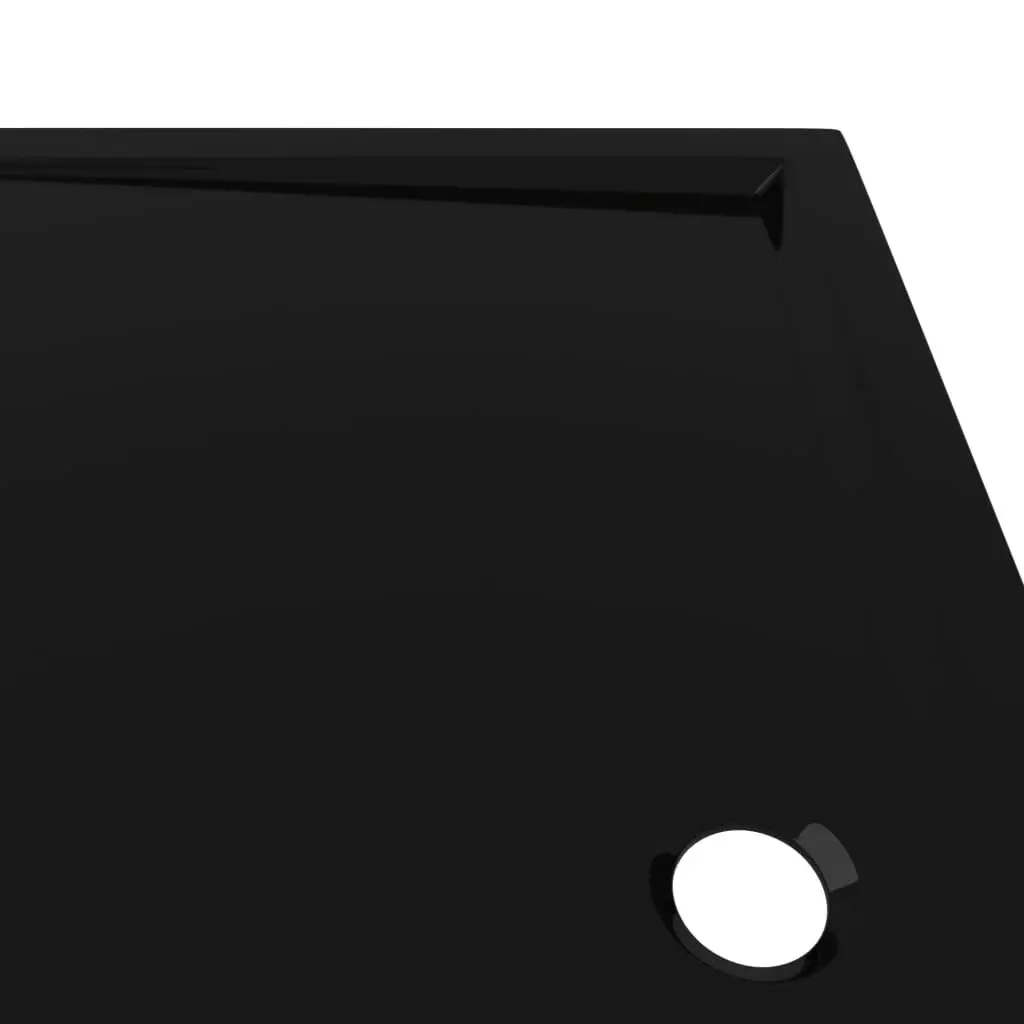 Rectangular ABS Shower Base Tray Black 70x120 cm 148914