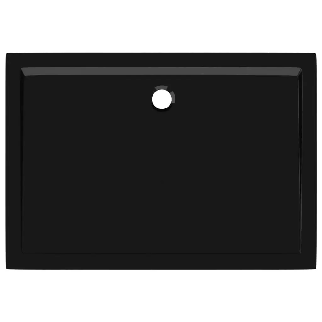 Rectangular ABS Shower Base Tray Black 80x110 cm 148918