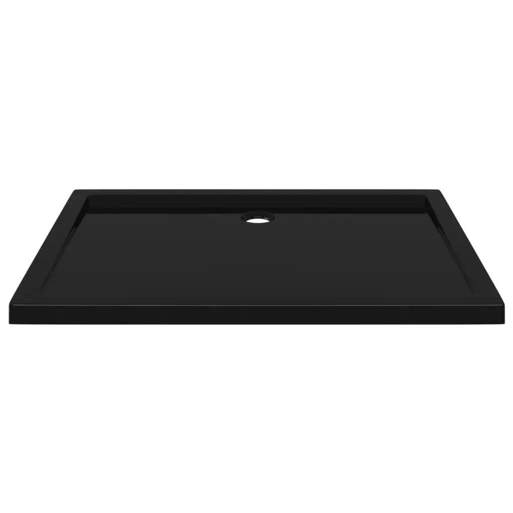 Rectangular ABS Shower Base Tray Black 80x110 cm 148918