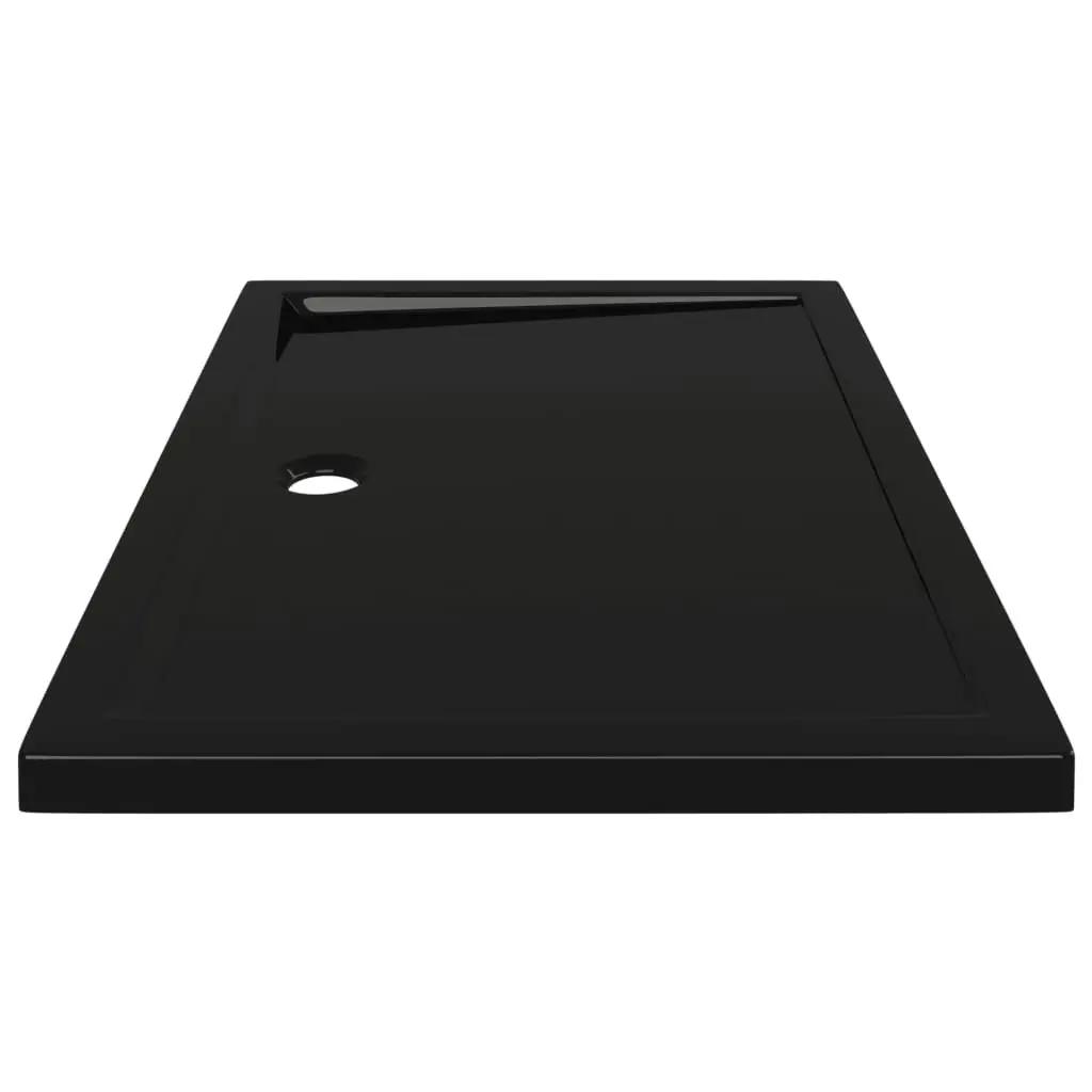 Rectangular ABS Shower Base Tray Black 80x110 cm 148918