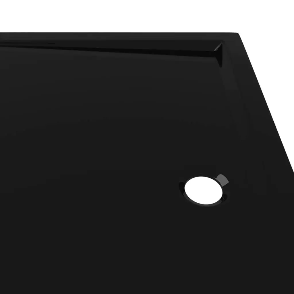 Rectangular ABS Shower Base Tray Black 80x110 cm 148918