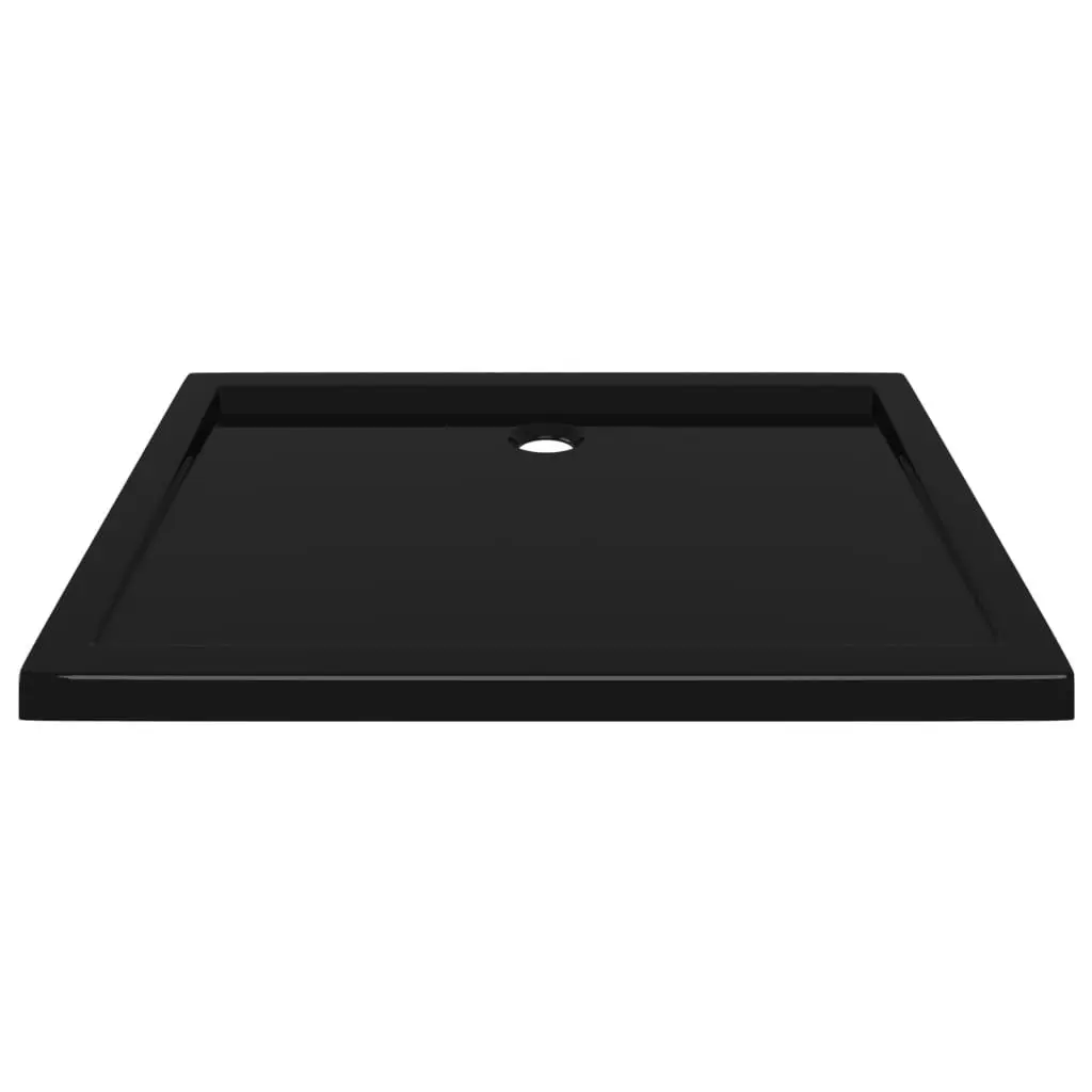 Rectangular ABS Shower Base Tray Black 70x90 cm 148911