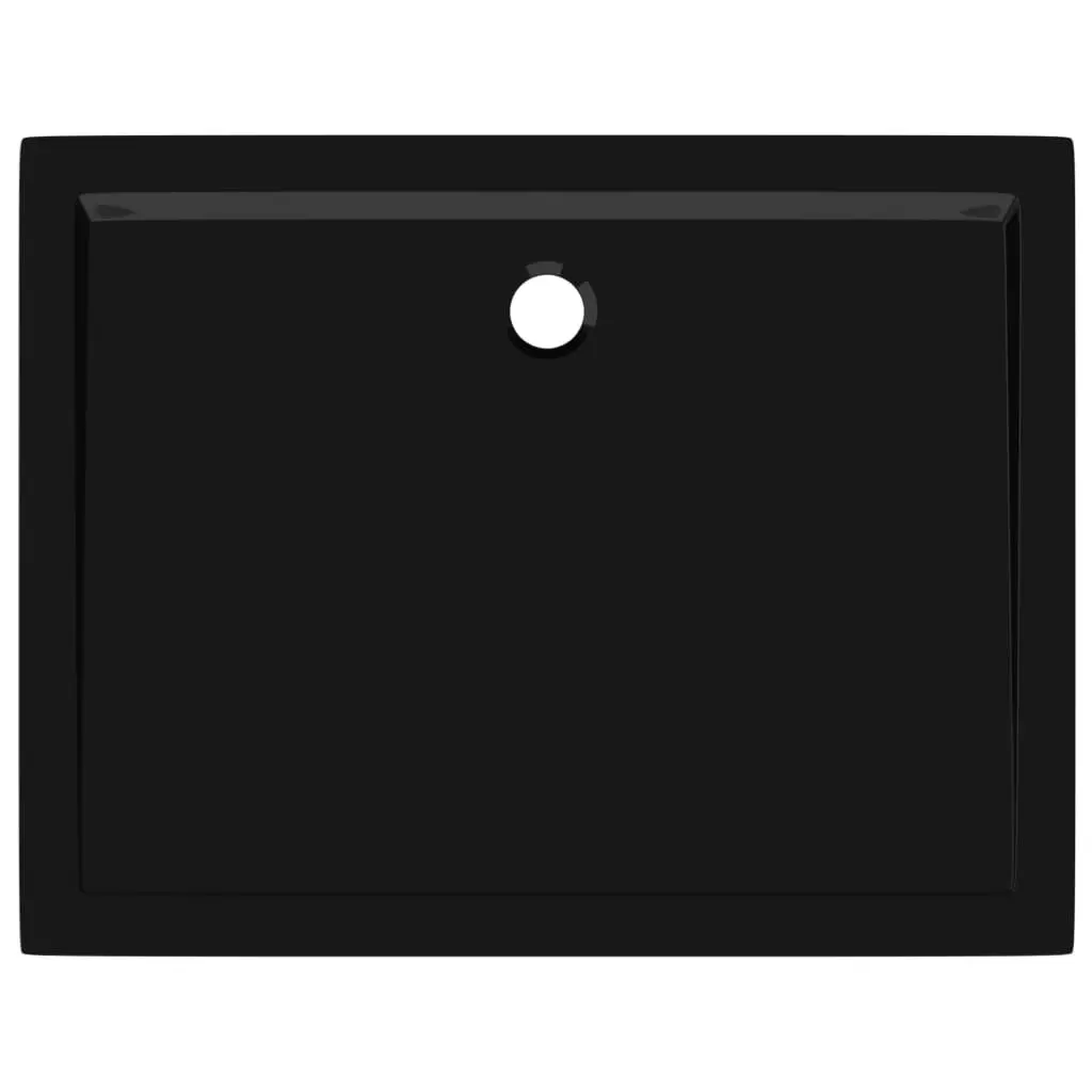 Rectangular ABS Shower Base Tray Black 70x90 cm 148911