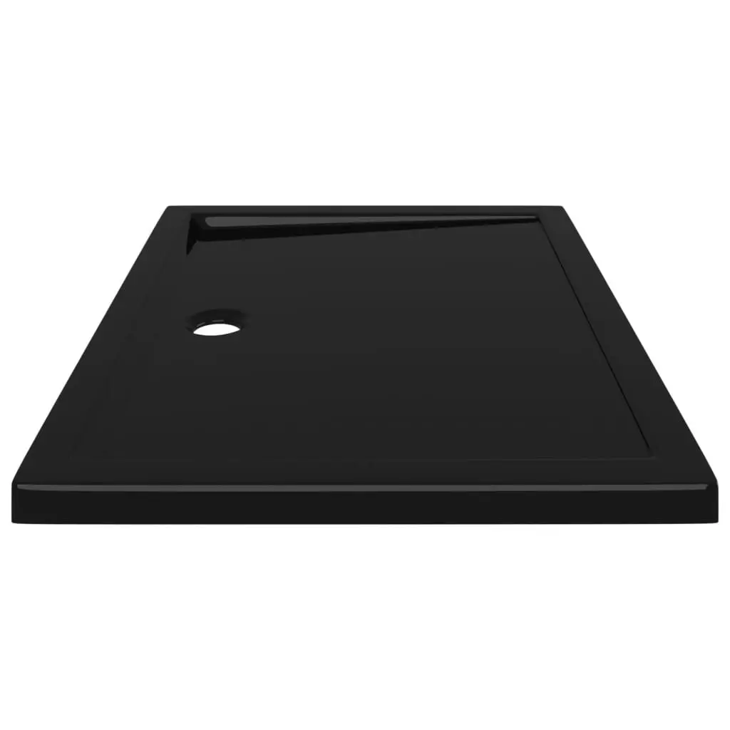 Rectangular ABS Shower Base Tray Black 80x100 cm 148912