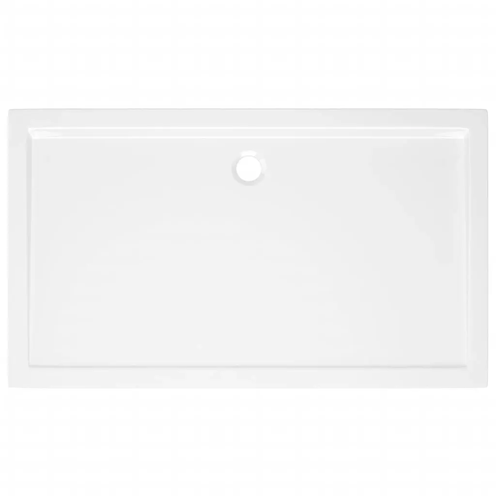 Rectangular ABS Shower Base Tray White 70x120 cm 148905