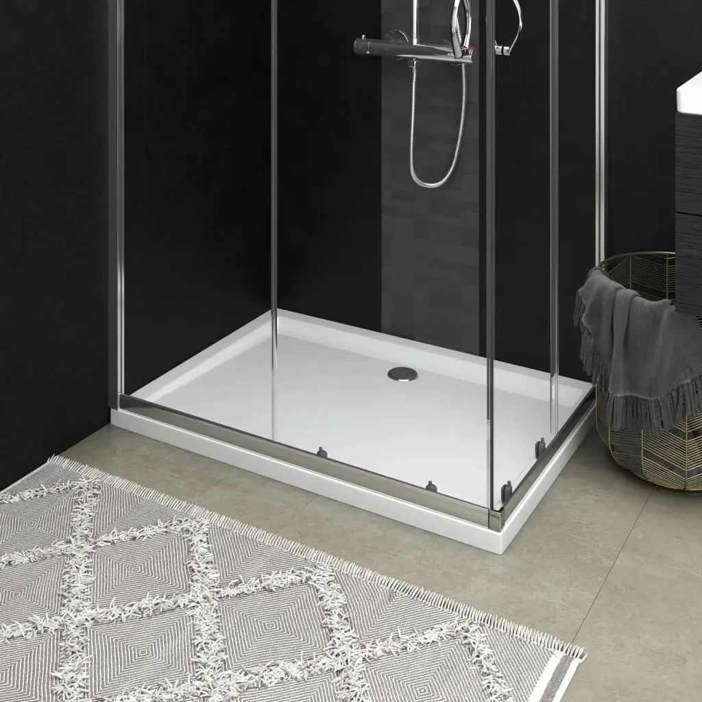 Rectangular ABS Shower Base Tray White 70x100 cm 148906