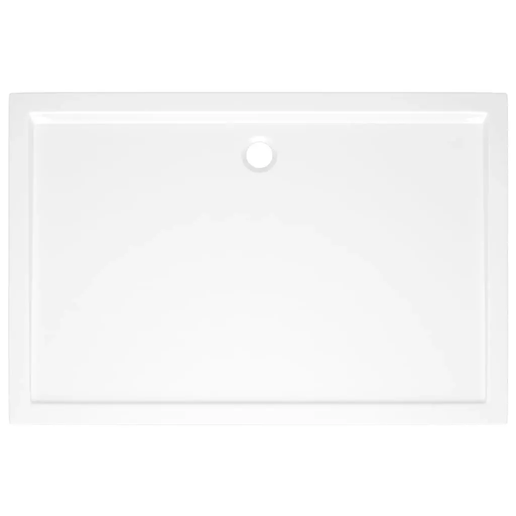 Rectangular ABS Shower Base Tray White 80x120 cm 148910