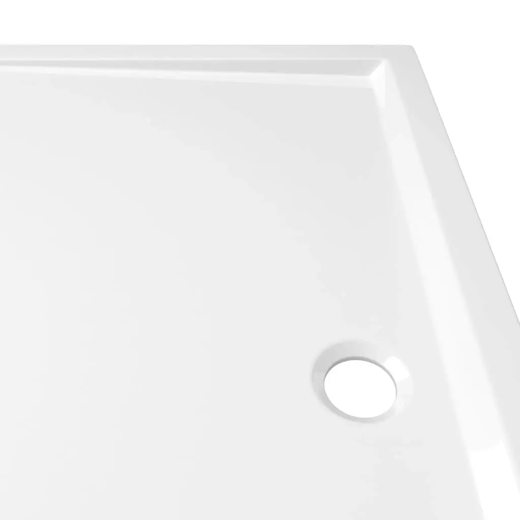 Rectangular ABS Shower Base Tray White 80x120 cm 148910