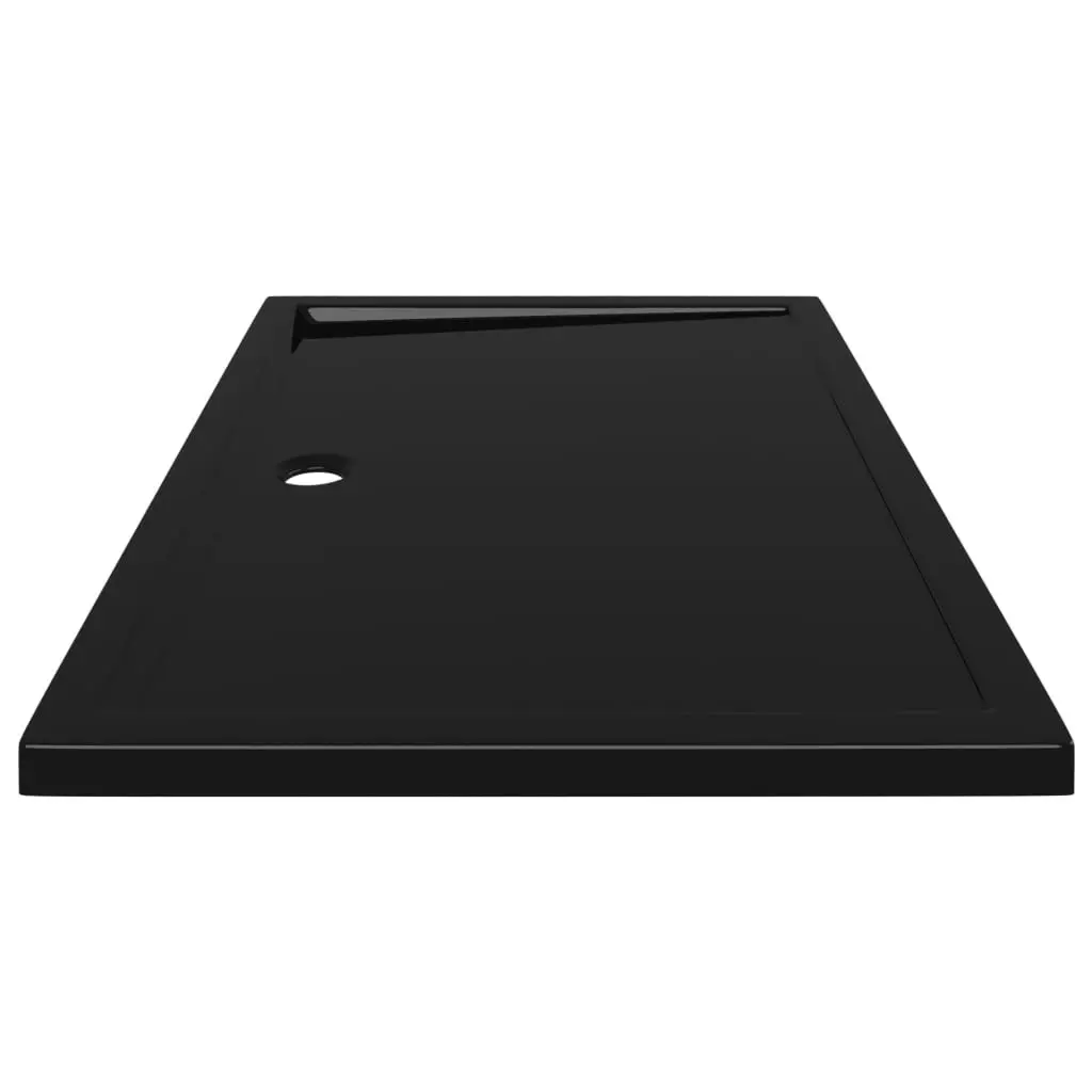 Rectangular ABS Shower Base Tray Black 80x120 cm 148919