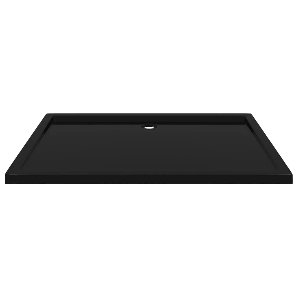 Rectangular ABS Shower Base Tray Black 80x120 cm 148919