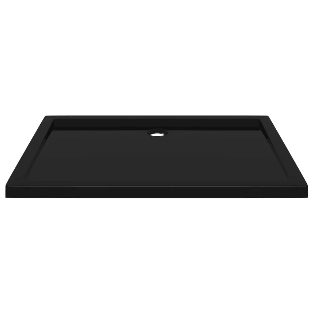 Rectangular ABS Shower Base Tray Black 70x100 cm 148915