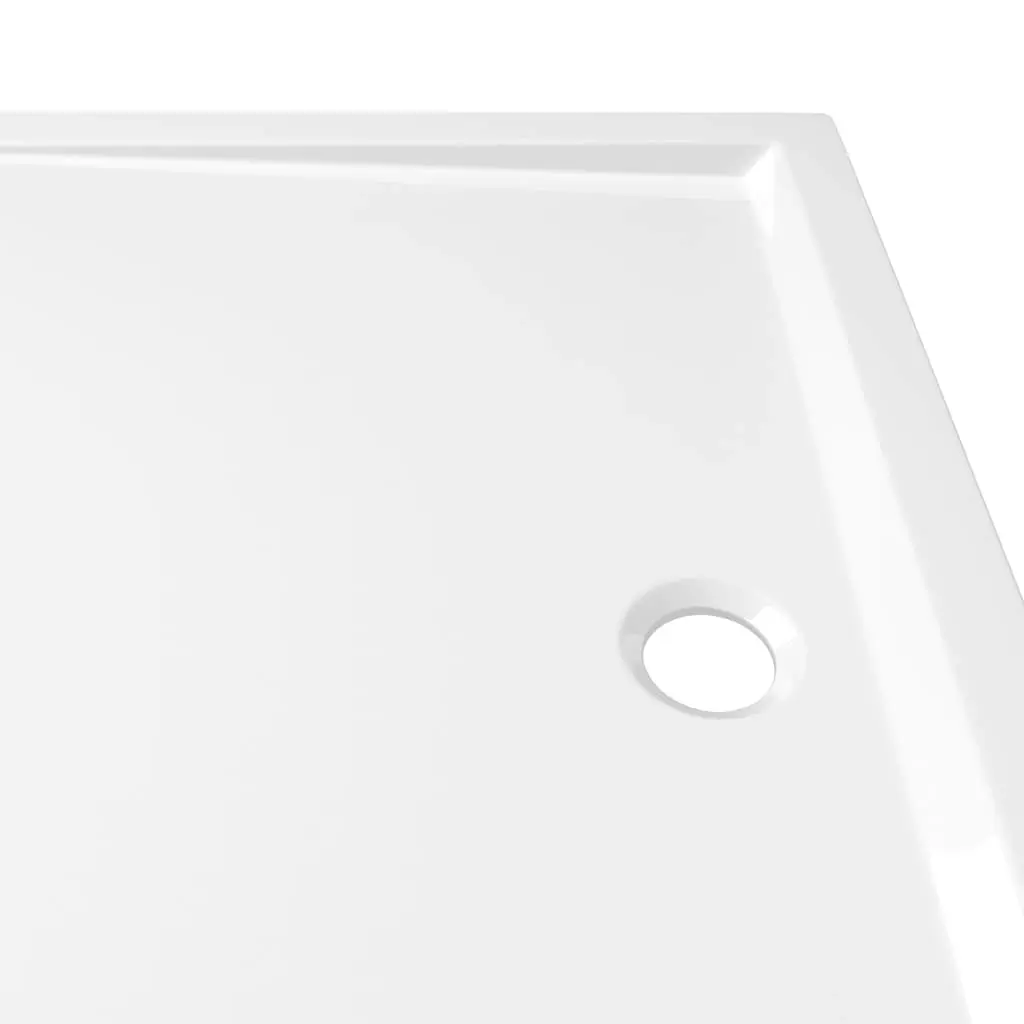 Rectangular ABS Shower Base Tray White 80x110 cm 148909