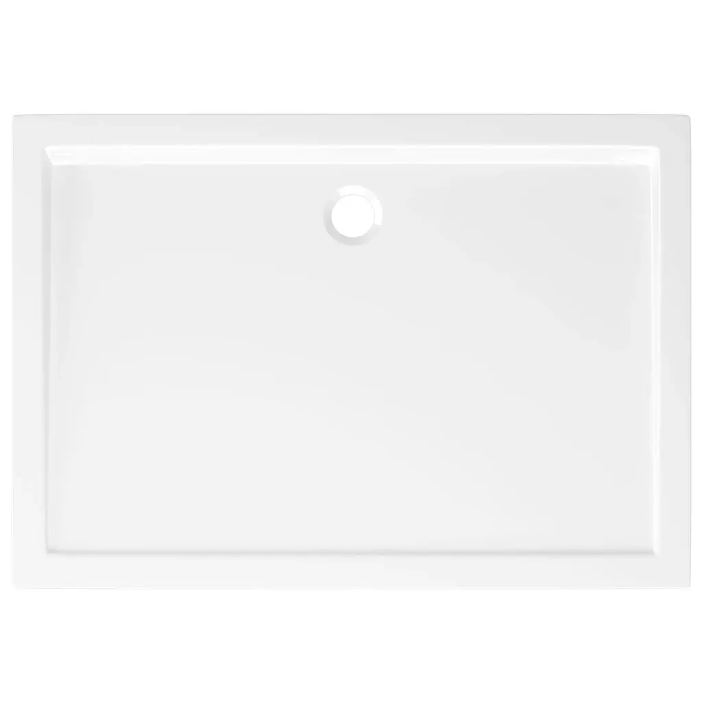 Rectangular ABS Shower Base Tray White 80x110 cm 148909