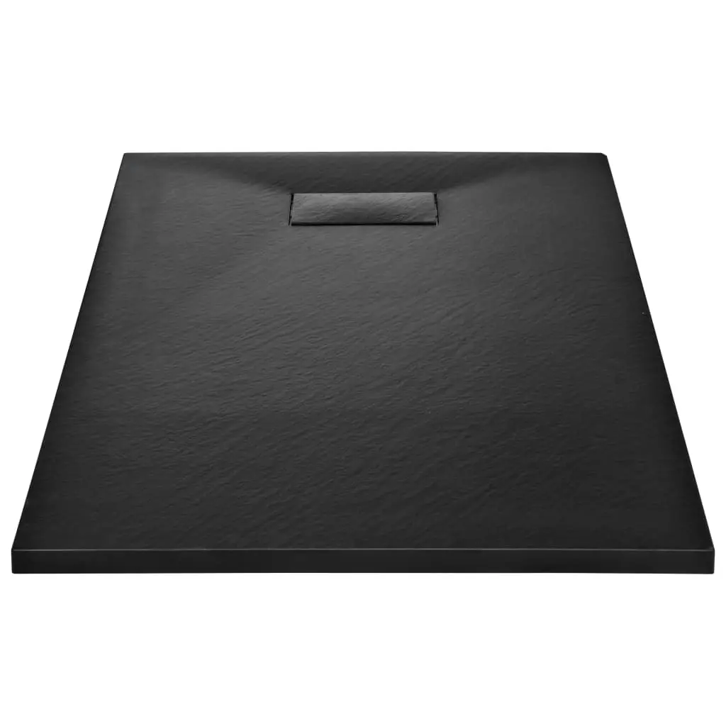 Shower Base Tray SMC Black 120x70 cm 144783