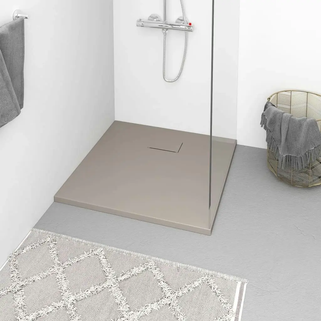 Shower Base Tray SMC Brown 90x90 cm 148925