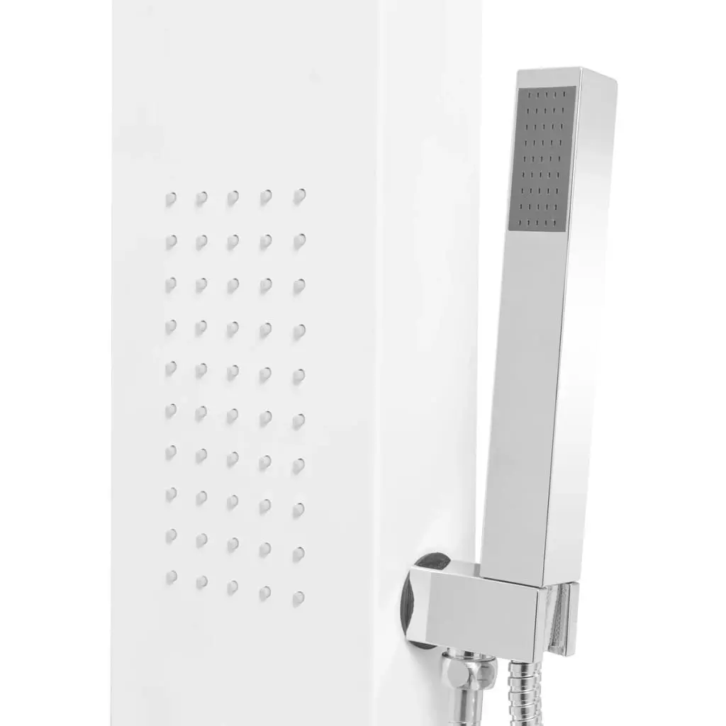 Shower Panel System Aluminium Matte White 142372