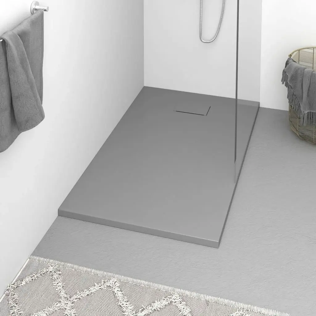 Shower Base Tray SMC Grey 120x70 cm 148936