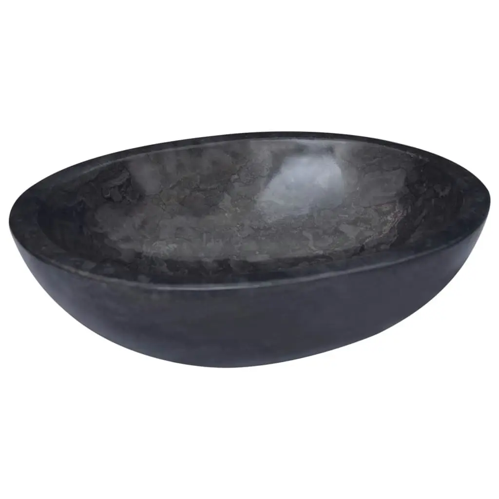 Sink Black 53x40x15 cm Marble 149172