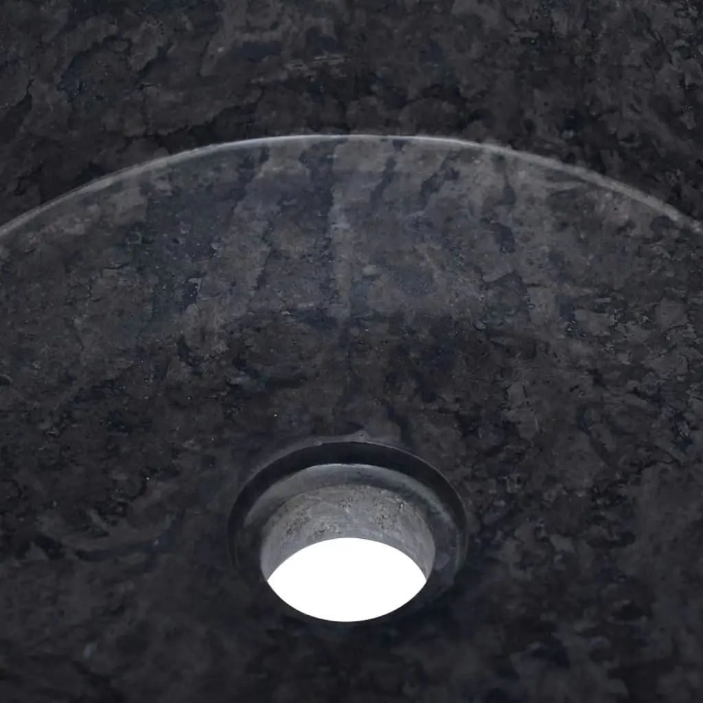 Sink Black Ã˜40x15 cm Marble 149178