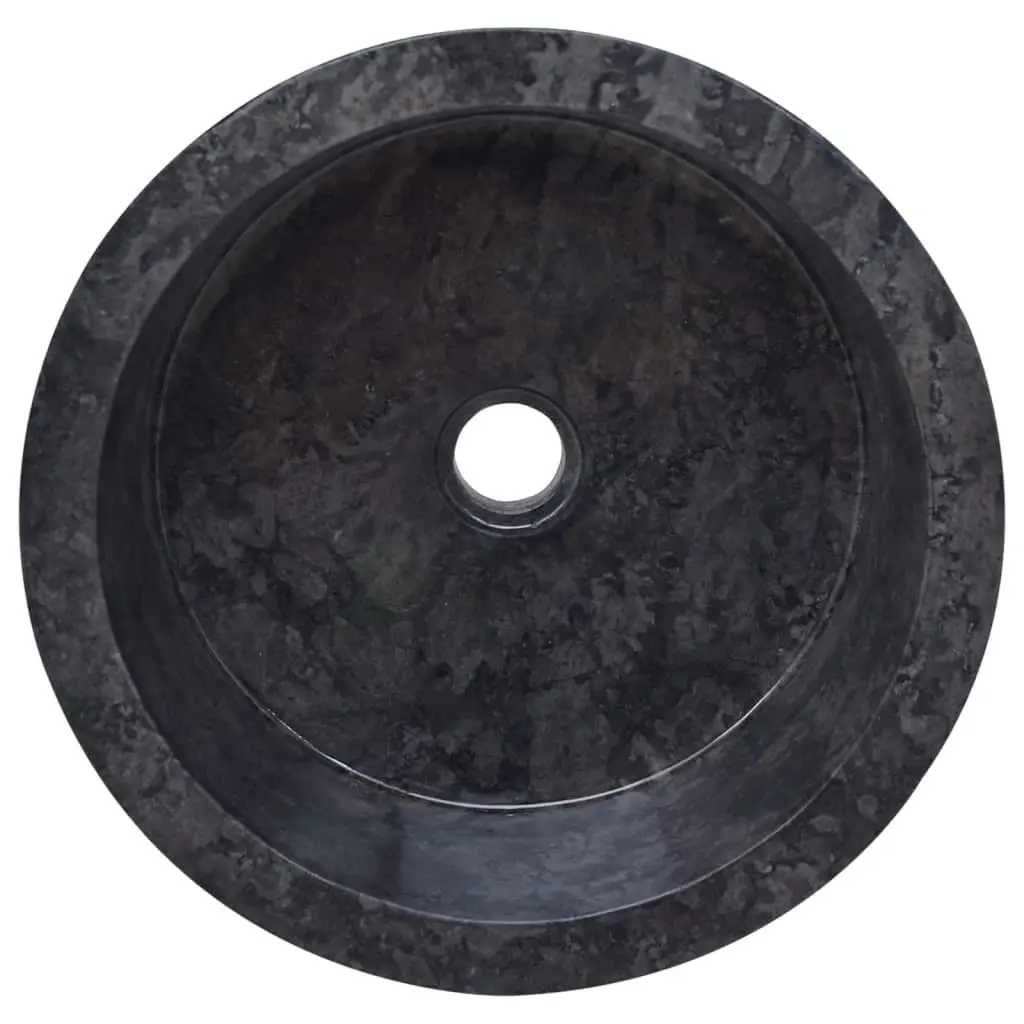 Sink Black Ã˜40x15 cm Marble 149178