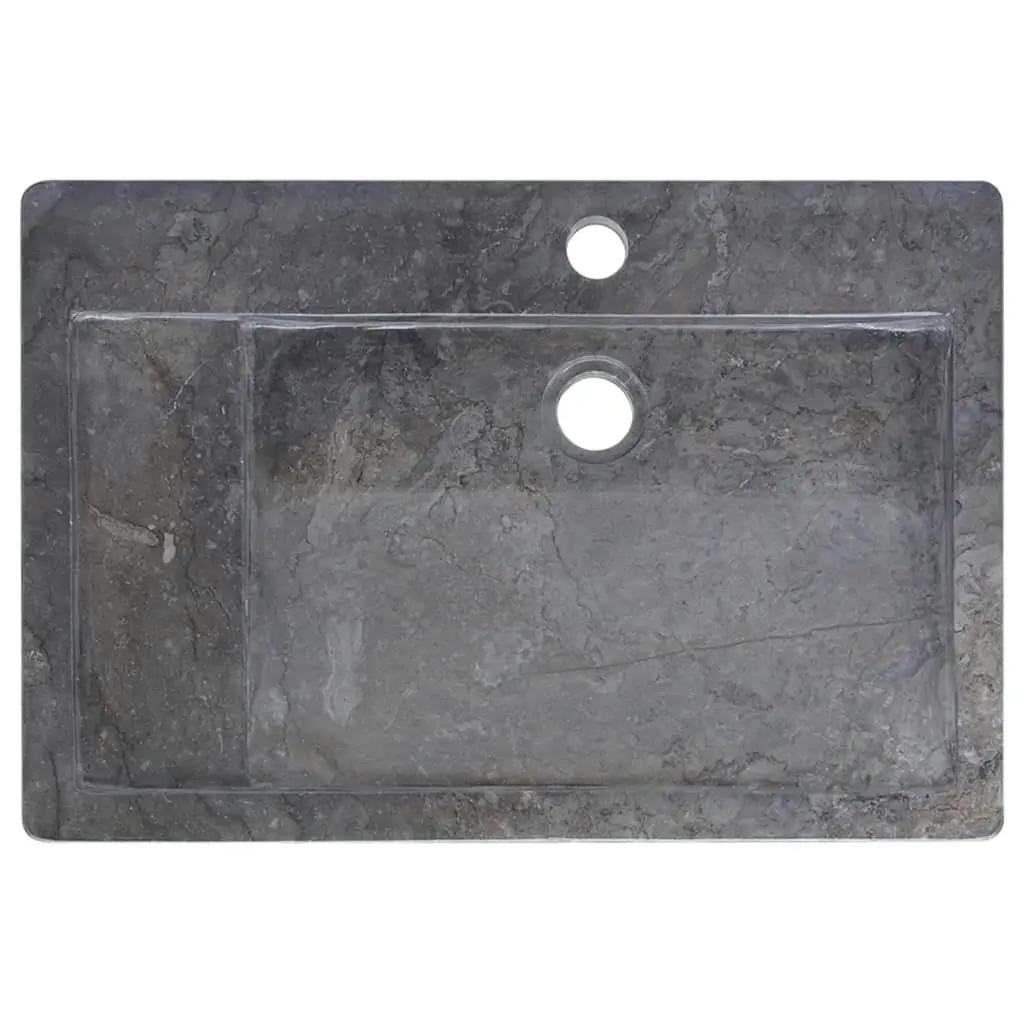 Sink Black 58x39x10 cm Marble 149160