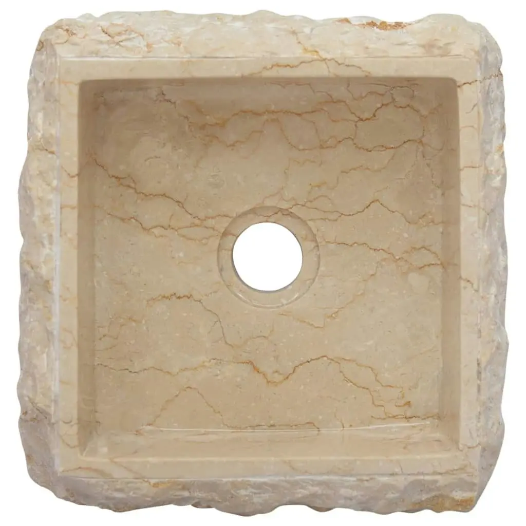 Sink Cream 30x30x13 cm Marble 149174