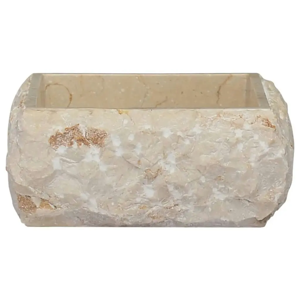 Sink Cream 30x30x13 cm Marble 149174