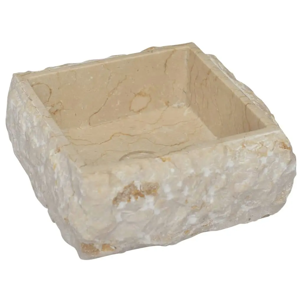 Sink Cream 30x30x13 cm Marble 149174