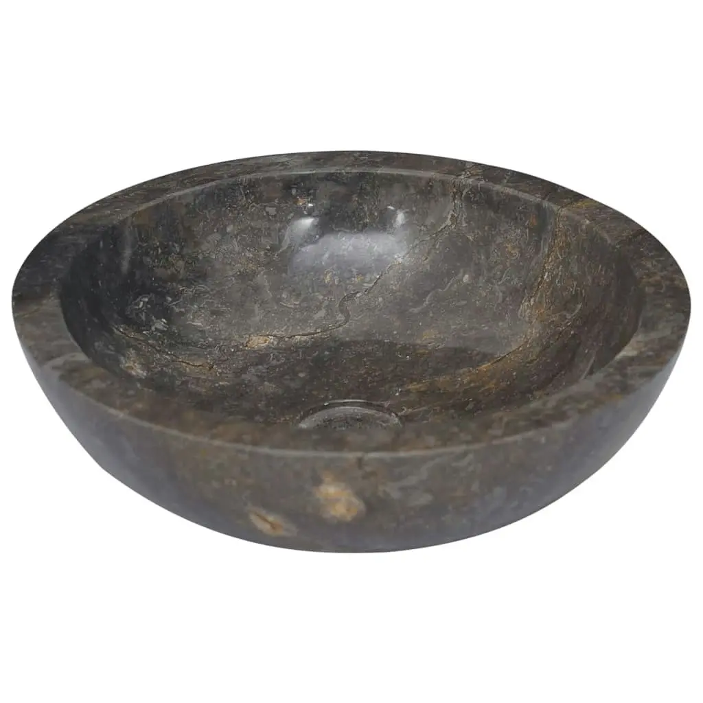 Sink Grey Ã˜40x12 cm Marble 149157