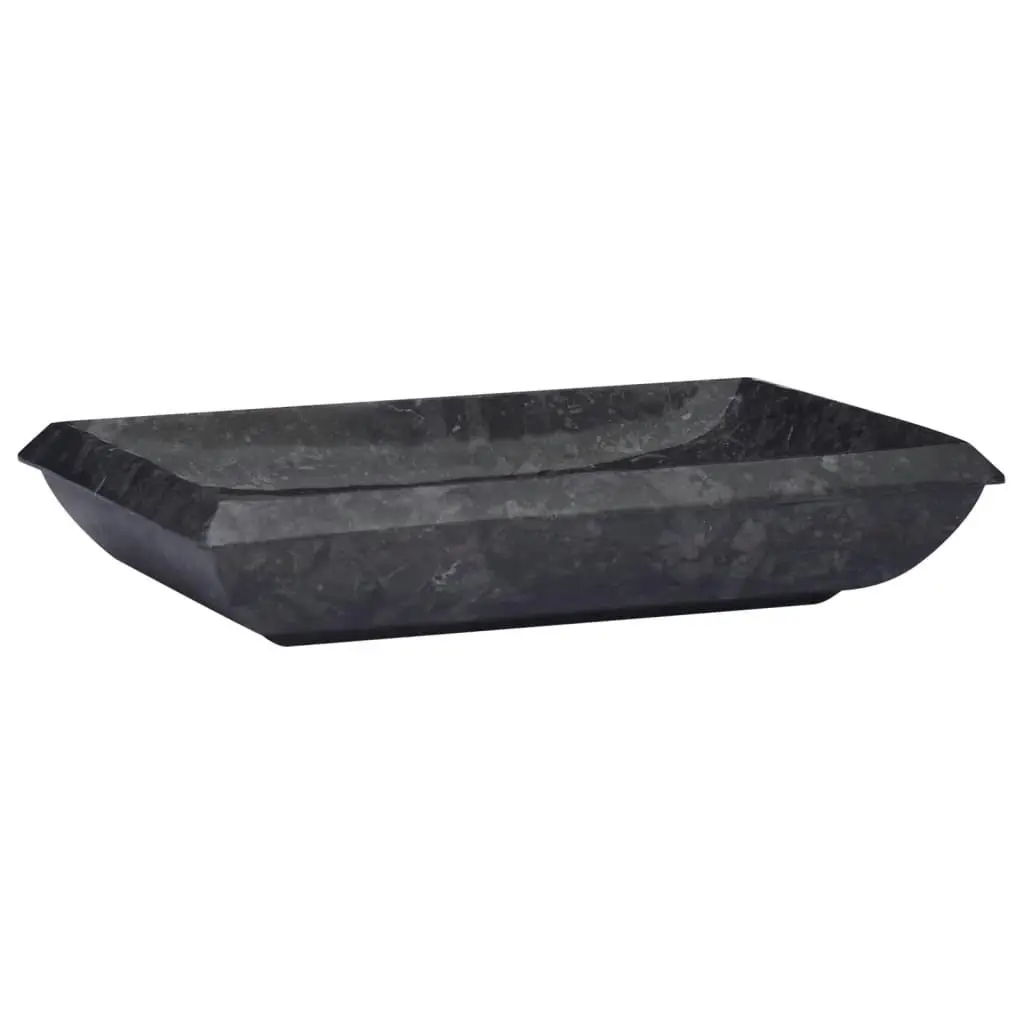 Sink Black 50x35x10 cm Marble 149163