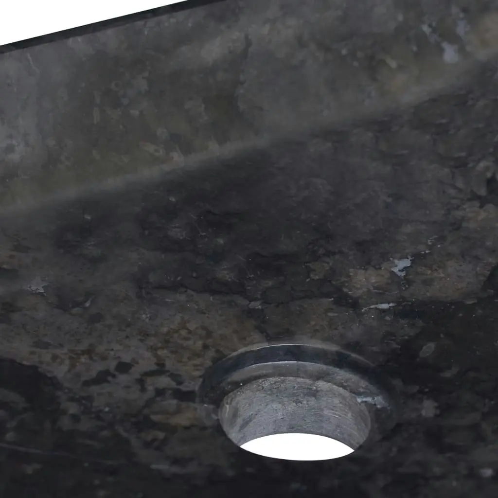 Sink Black 50x35x10 cm Marble 149163