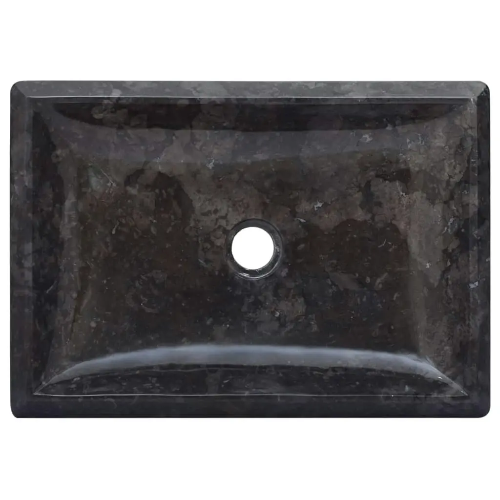 Sink Black 50x35x10 cm Marble 149163