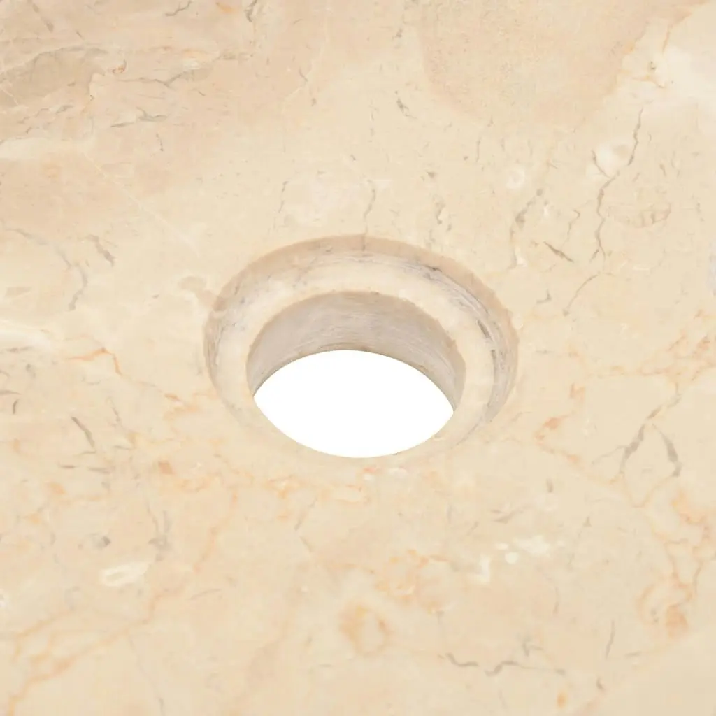 Sink 45x30x12 cm Marble High Gloss Cream 142773