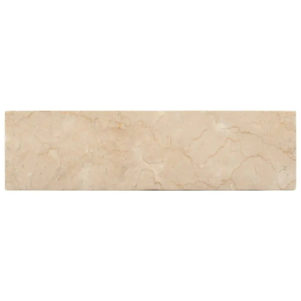 Sink 45x30x12 cm Marble High Gloss Cream 142773