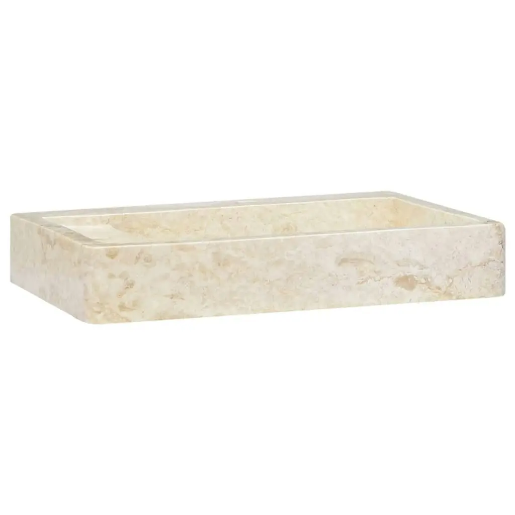 Sink Cream 58x39x10 cm Marble 149159