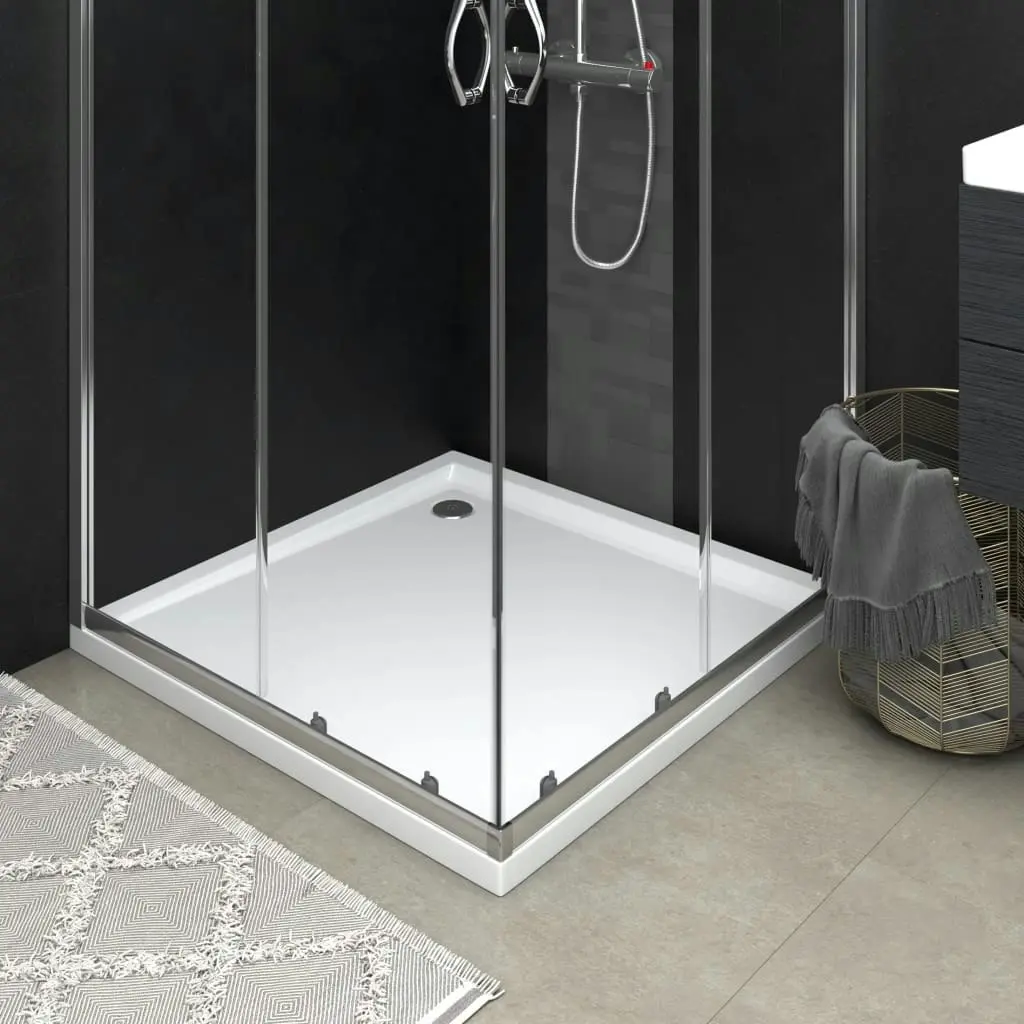 Square ABS Shower Base Tray White 80x80 cm 148907