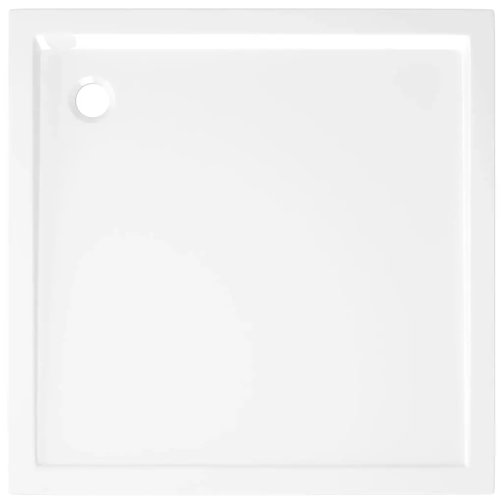 Square ABS Shower Base Tray White 80x80 cm 148907