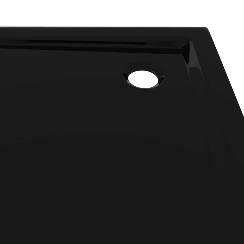 Square ABS Shower Base Tray Black 90x90 cm 148913