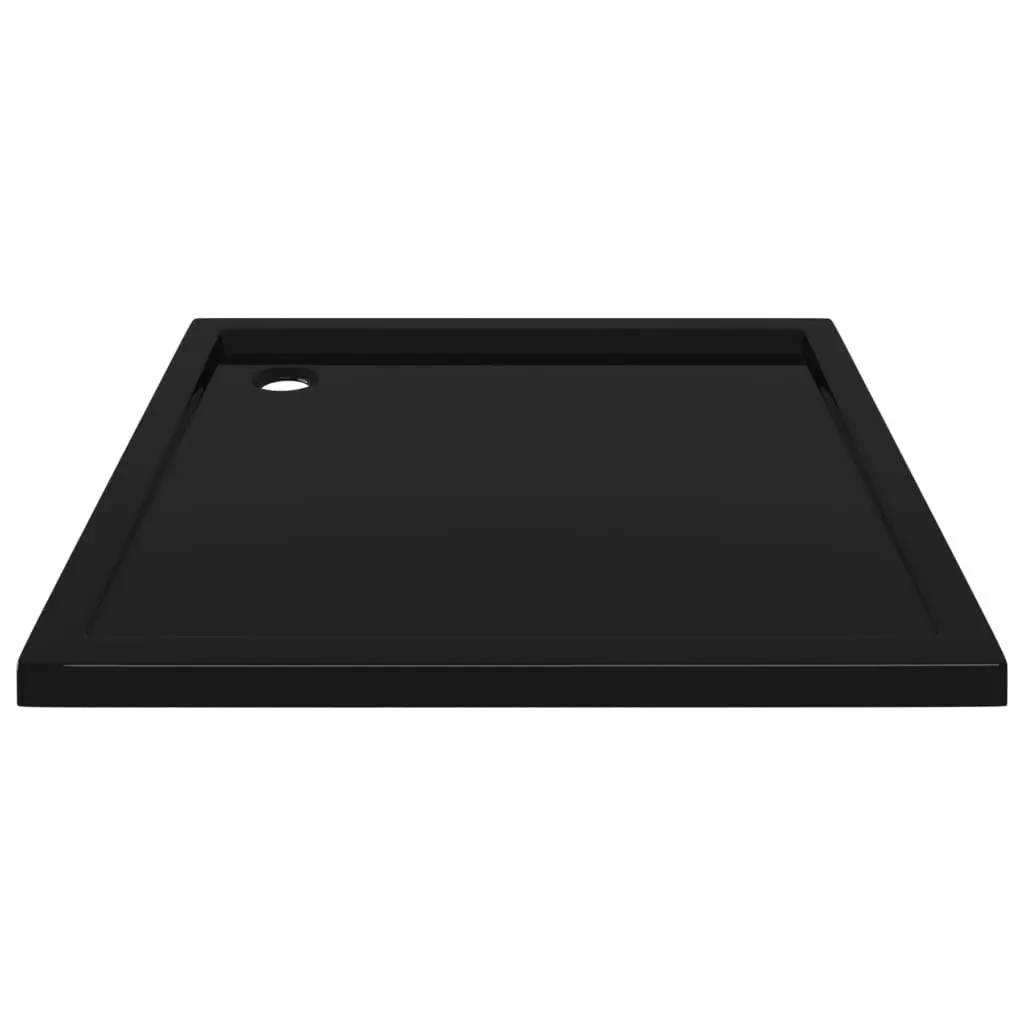 Square ABS Shower Base Tray Black 90x90 cm 148913